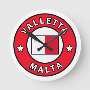 Valletta Malta Round Clock