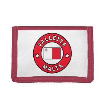 Valletta Malta Trifold Wallet by KellyMagovern at Zazzle