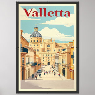Valletta/Malta vintage travel poster Poster