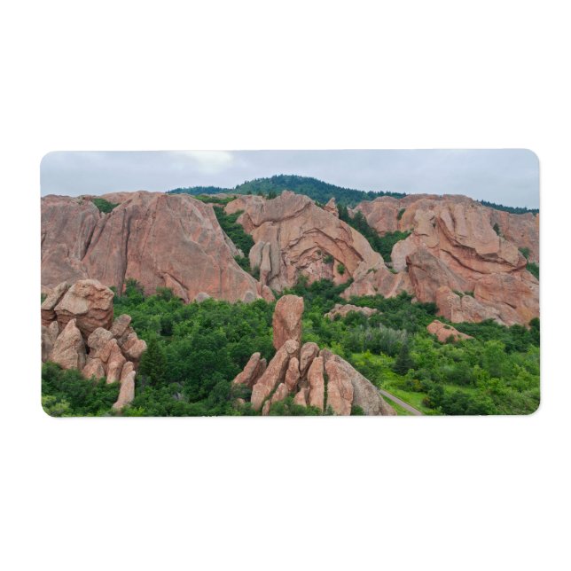 Valley and Rock Formations at Roxborough Label (Front)