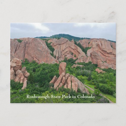 Valley and Rock Formations at Roxborough Postcard