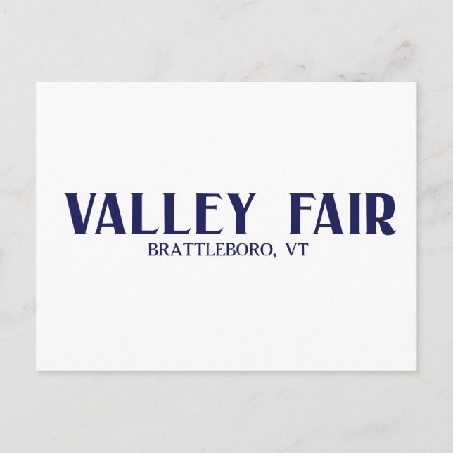 Valley Fair Posctard Postcard (Front)