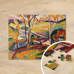 Valley Falls | Henry Lyman Saÿen Jigsaw Puzzle<br><div class="desc">Valley Falls (1915) | Original artwork by American artist Henry Lyman Saÿen (1875-1918). Saÿen was an electrical engineer who also distinguished himself as an abstract artist. In 1906, he became enamored with modern art. Many of his paintings are strongly influenced by the bright colors, abstract forms and rapid brushstrokes of...</div>