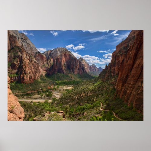 Valley in Zion National Park Poster