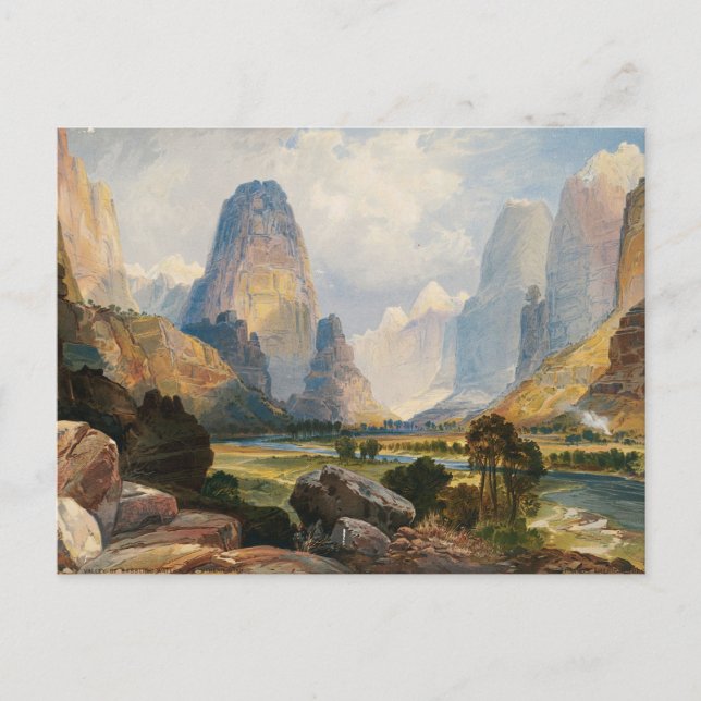 Valley of Babbling Waters, Southern Utah by Moran Postcard (Front)