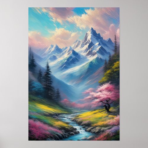 Valley of Blossoms Hidden Paradise Poster