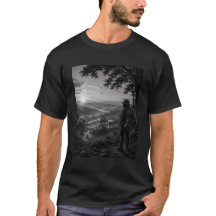 Valley of Dawn Black & White Wanderer Guitar Natur