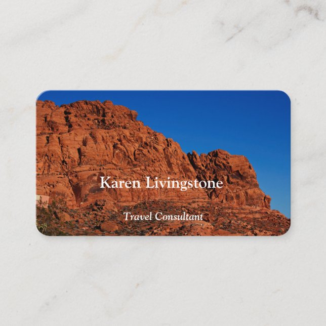 Valley of Fire  Business Card (Front)