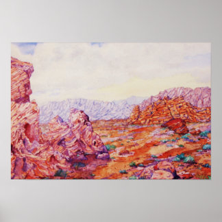 VALLEY of FIRE, LAS VEGAS Poster
