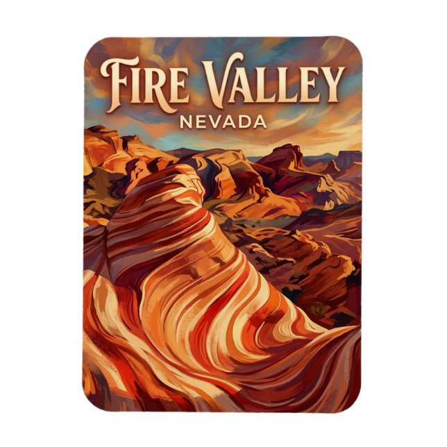 Valley of Fire Nevada Magnet (Vertical)