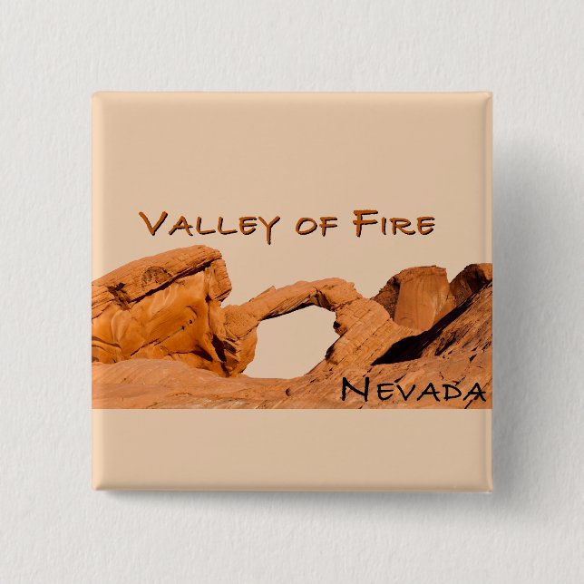 Valley of Fire Nevada USA Button (Front)