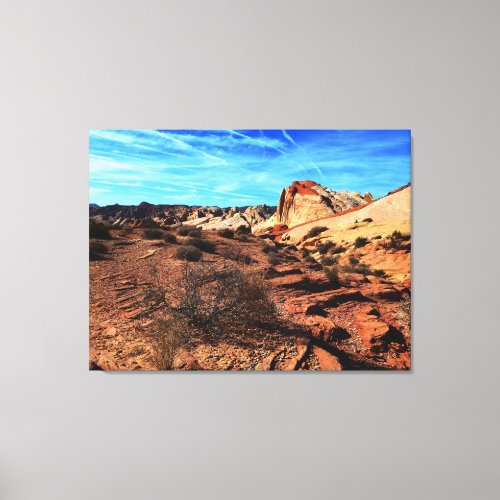 Valley of Fire Overton Nevada Landscape Canvas Print