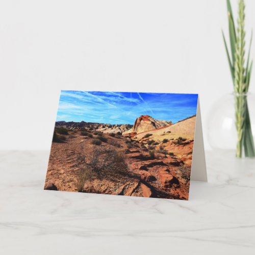 Valley of Fire Overton NV Blank Inside Card