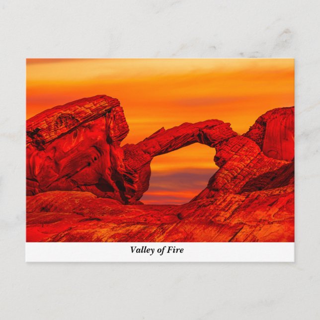 Valley Of Fire Postcard (Front)