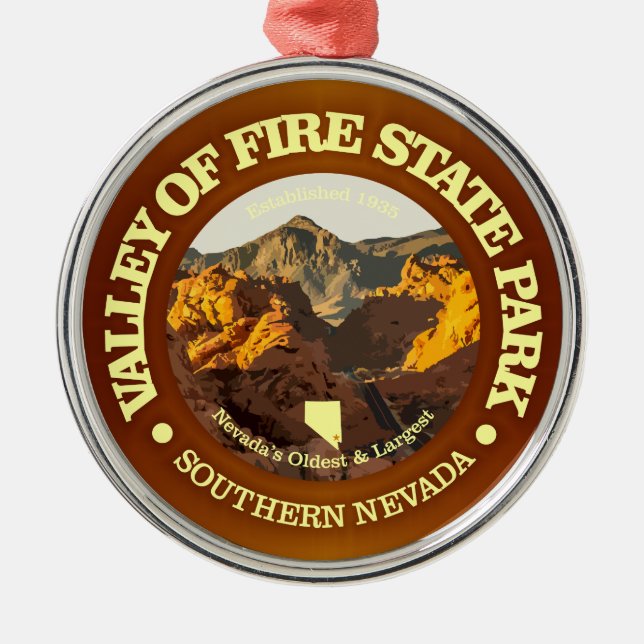 Valley of Fire SP Metal Ornament (Front)