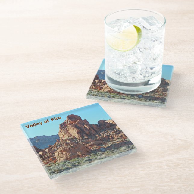 Valley of Fire State Park Glass Coaster (Angled)