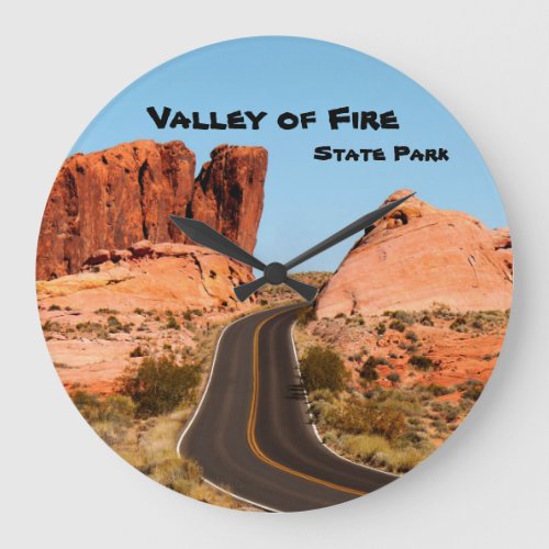 Valley of Fire State Park Nevada America USA Large Clock
