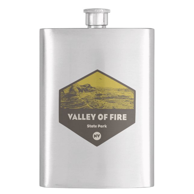 Valley of Fire State Park Nevada Flask (Front)