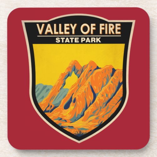 Valley of Fire State Park Nevada Vintage  Beverage Coaster