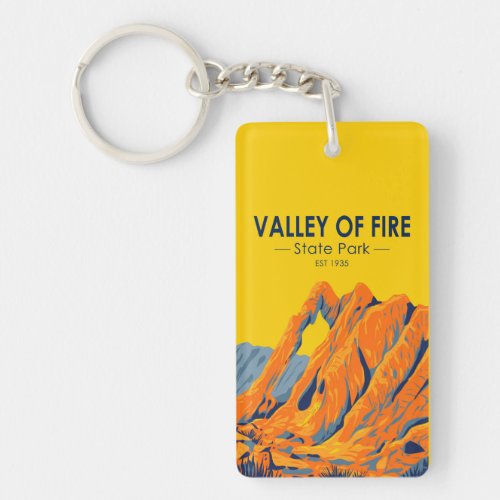 Valley of Fire State Park Nevada Vintage  Keychain