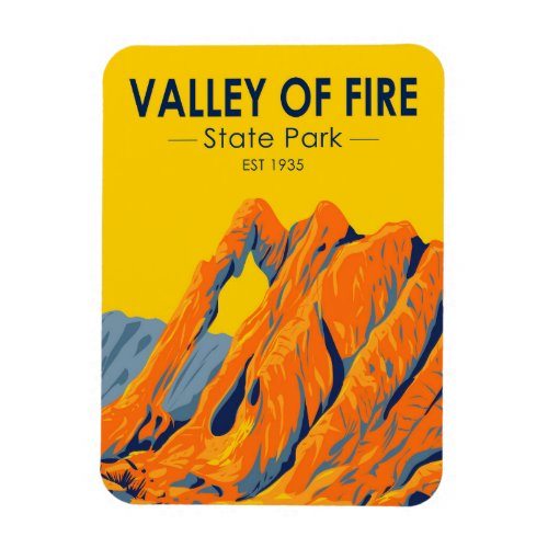 Valley of Fire State Park Nevada Vintage  Magnet