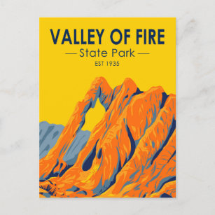 Valley of Fire State Park Nevada Vintage Postcard