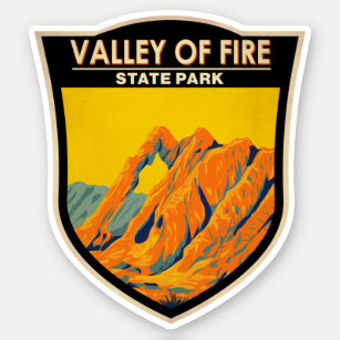 Valley of Fire State Park Nevada Vintage Sticker
