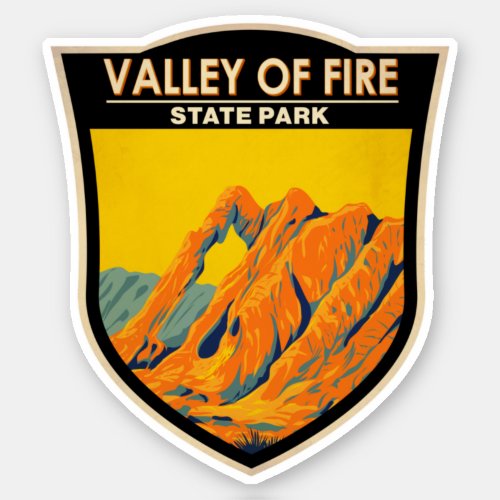 Valley of Fire State Park Nevada Vintage Sticker