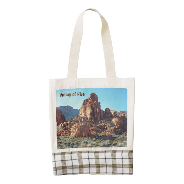 Valley of Fire State Park Zazzle HEART Tote Bag (Front)