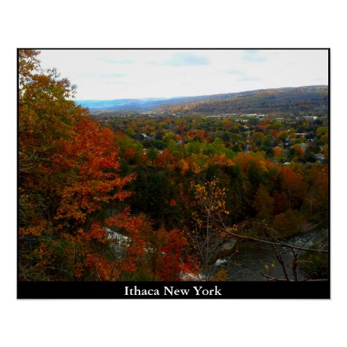 VALLEY OF ITHACA NEW YORK POSTER