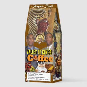 VALLEY OF KINGSCoffee, 12oz Bag, Dark Roast, Flath Roasted Coffee