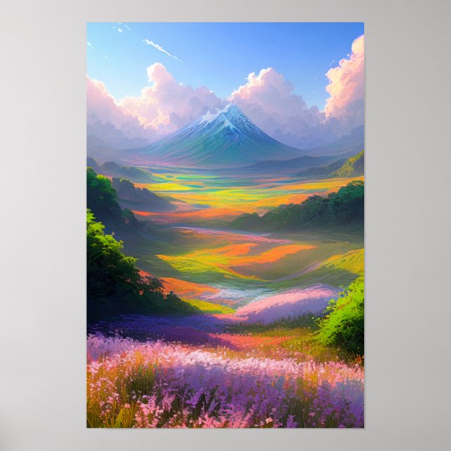 Valley of Magical Colors Poster (Front)