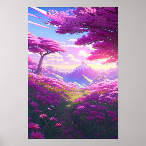 Valley of Pink Poster