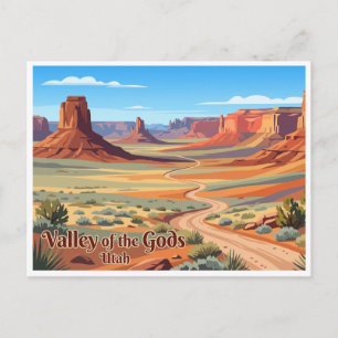 Valley of the Gods Mexican Hat Utah Postcard