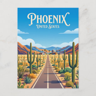 Valley of the Sun outskirts Arizona Postcard