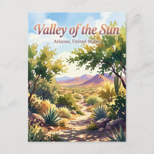 Valley of the Sun outskirts Arizona Postcard