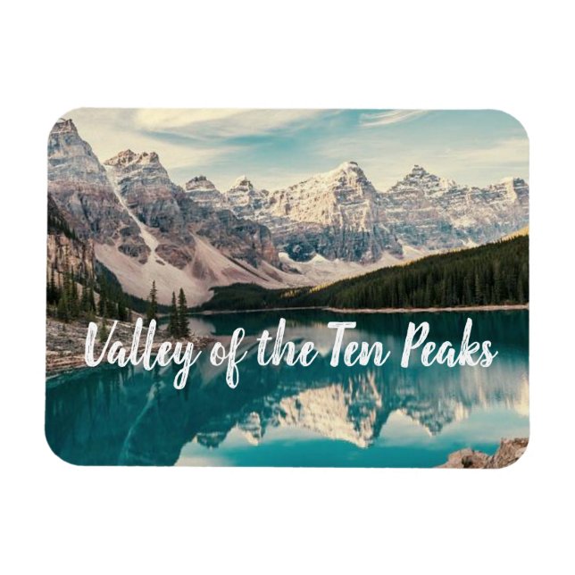 Valley of the Ten Peaks, Banff stylized Magnet (Horizontal)