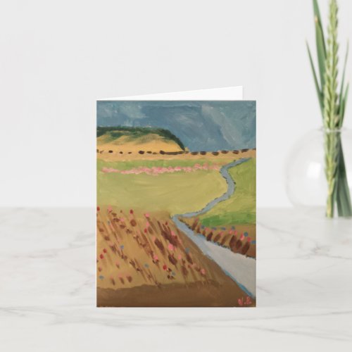 Valley Original Artwork by Nila Bronson Card