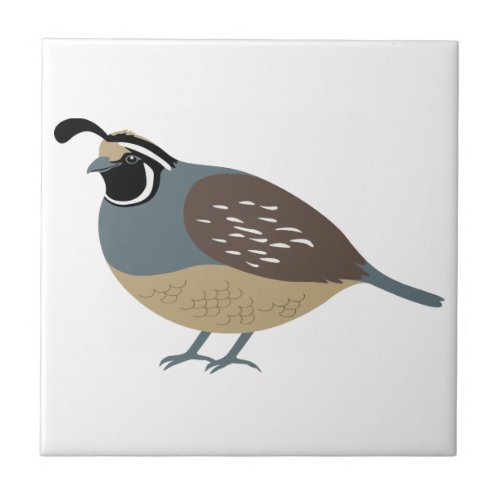 Valley Quail Ceramic Tile