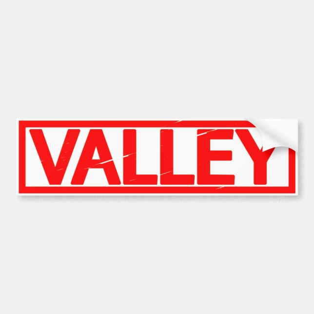 Valley Stamp Bumper Sticker (Front)
