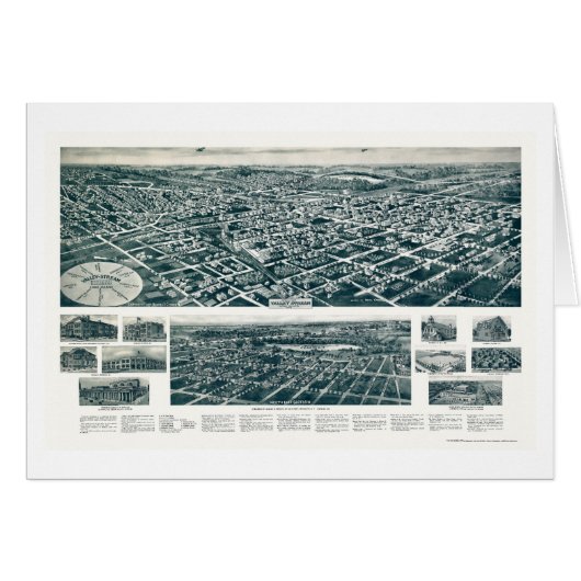 Valley Stream, NY Panoramic Map - 1924 Cards (Front Horizontal)