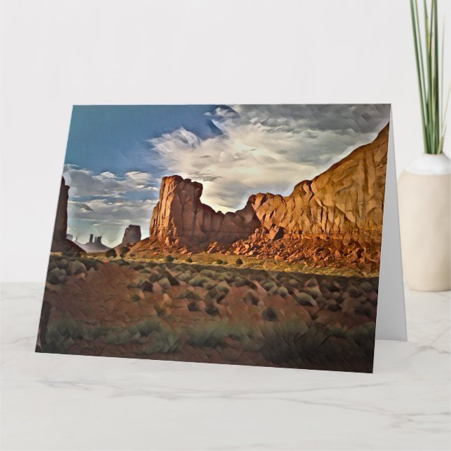 VALLEY THROUGH TIME Jumbo Greeting Card (Front)