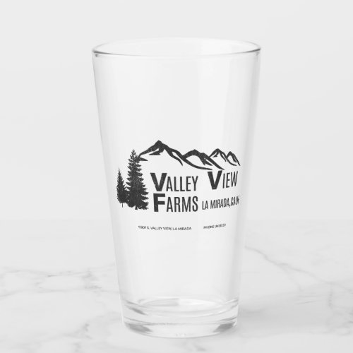 Valley View Farms La Mirada vintage Glass