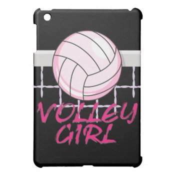 Valley Volley Girl Volleyball Design Case For The Ipad Mini by sports_shop at Zazzle