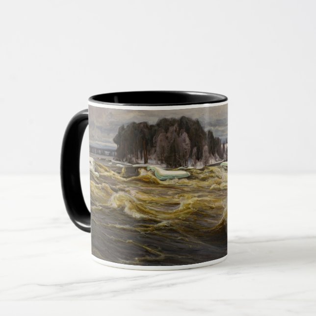 Vallinkoski Rapids Nordic Fine Art Mug (Front Left)
