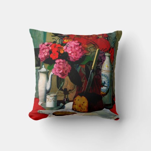 Vallotton _ Still Life in Chinese Painting Throw Pillow