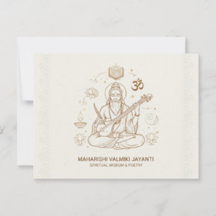 Valmiki jayanti celebration card