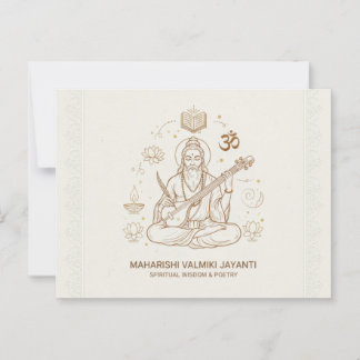 Valmiki jayanti celebration card
