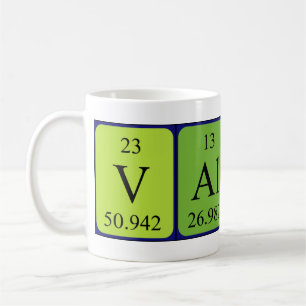 Valon periodic table name mug