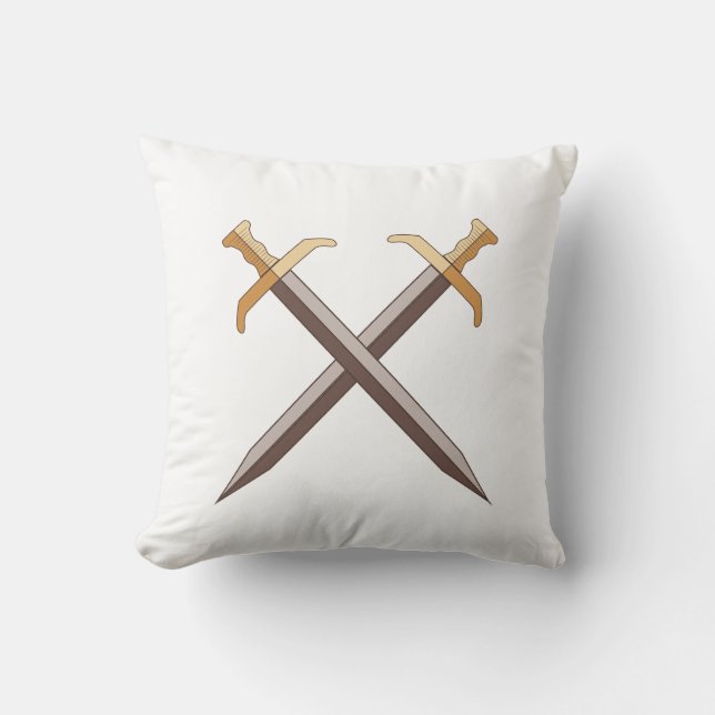Valor Blades Emblem Throw Pillow (Front)
